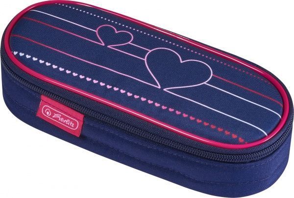 Пенал Case Flap Heartbeat 50021178 Herlitz синій