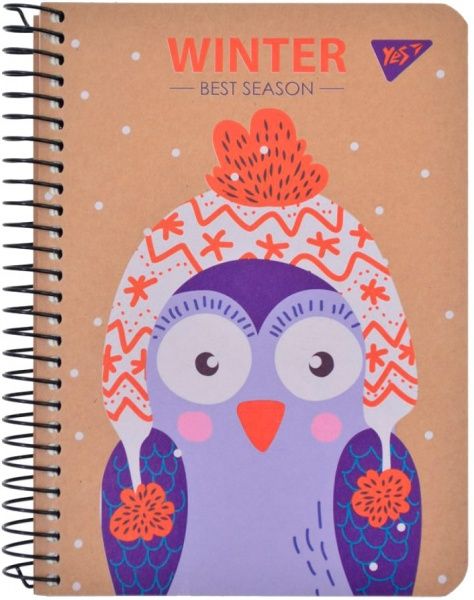 Книга для нотаток В6 120, СМИК+білила, крафт YES