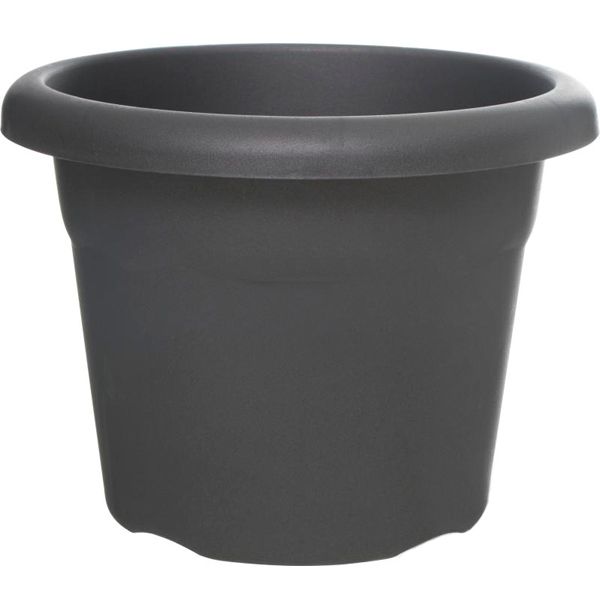 Горщик пластиковий Plastiken Terra Maceta Redonda круглий 19,8л антрацит 