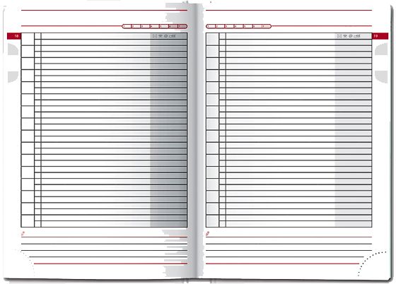 Щоденник 2020 А5 недатований Агенда Flex Lipstick BBH 43266 Brunnen