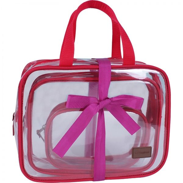 Косметичка Bagland Trio 6 л червоний (0072830) 