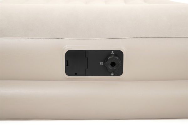 Матрас надувной Bestway Queen со встроенным электронасосом 203х152 см бежевый