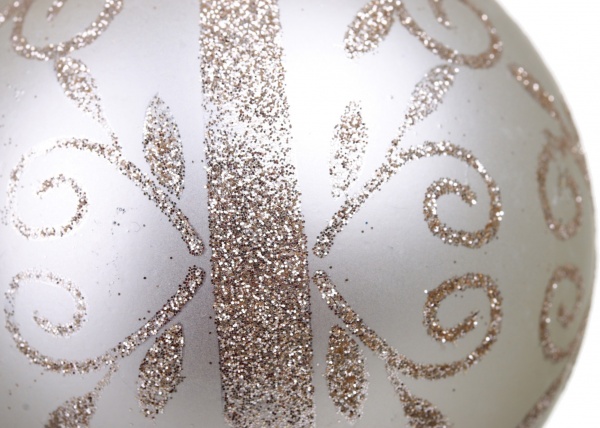 Набор елочных шаров орнамент d 80 мм 4 шт./уп.