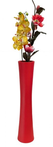 Ваза Труба муар красный 77 см