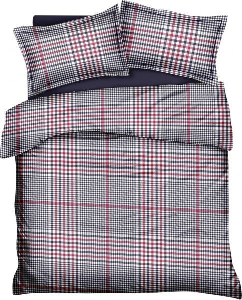 Комплект постільної білизни Cage 2 чорний із червоним La Nuit 