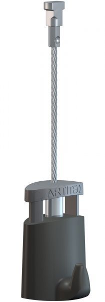 Комплект тросов для системы подвеса картин Twister 2 мм 200 см до 20 кг серый Artiteq