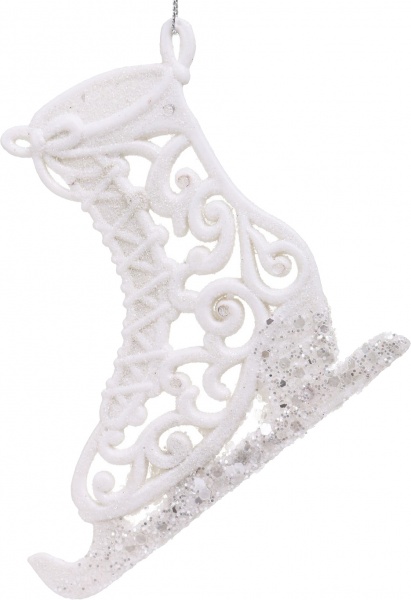 Декоративная подвеска Коньки 12 см HFK2061W белый