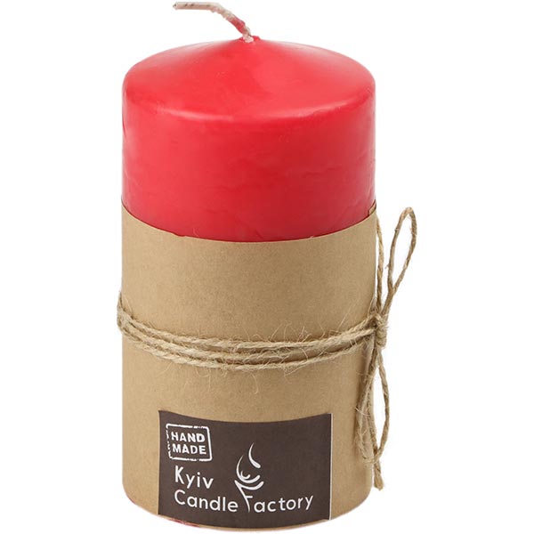 Свеча Candle Factory EcoLife красная 120 мм