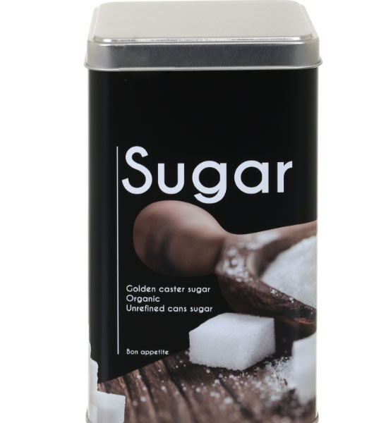 Емкость для хранения Loft Sugar черная 18,3x10,6x10,6 см Flamberg Premium