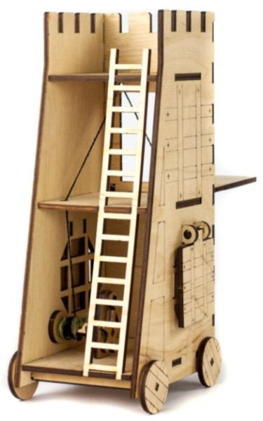 Деревянный 3D-конструктор Зірка Орудие Штурмовая башня 100727