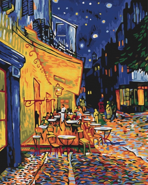 Картина по номерам Ночное кафе в Арле. Ван Гог BS51338 40x50 см Brushme 