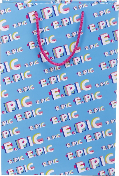 Пакет подарунковий середній вертикальний Епік 360x240x90 мм