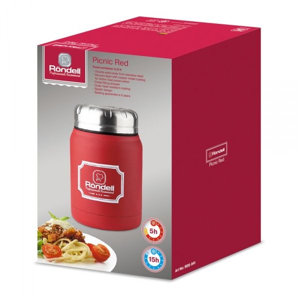 Термос для їжі Red Picnic 0,5 л RDS-941 Rondell