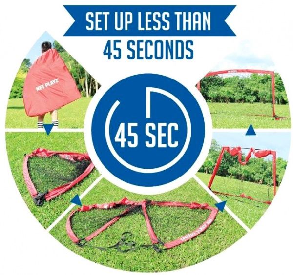 Ворота Net Playz SOCCER SPEEDY MEDIUM р. OS червоний ODS-3089 Soccer Speedy Medium