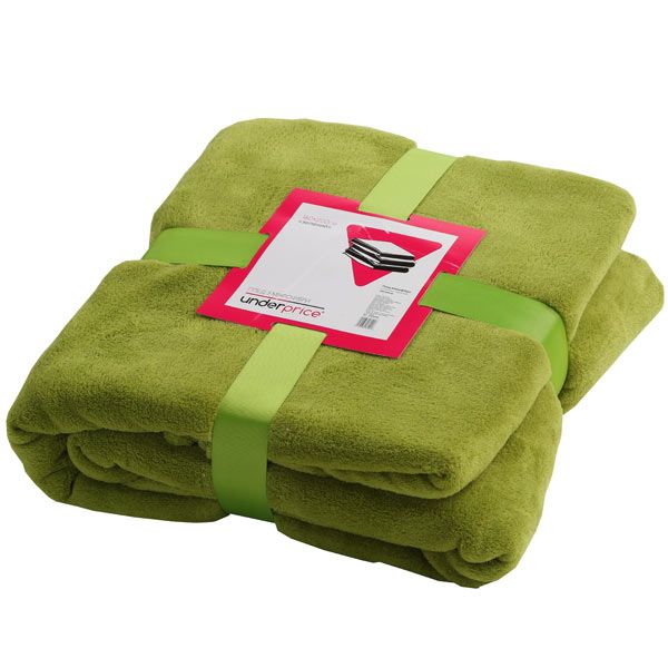 Плед мікрофібра Underprice зелений 160x200 см