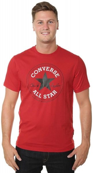 Футболка Converse Nova Chuck Patch Tee 10007887-A46 р.M червоний