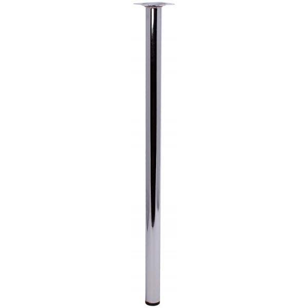 Мебельная ножка Larvij L61R60CH30 d30x600 мм хромована