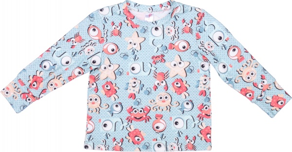 Пижама детская для мальчиков Roksana Краб №1065/16107 р.92-98 голубой 