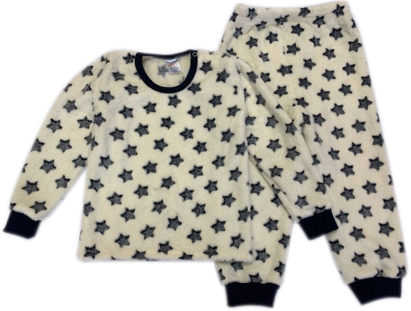 Піжама дитяча унісекс Моя планета Зірочка р.98-104 білий із принтом Пж600 