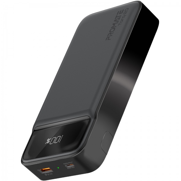 Универсальная мобильная батарея Promate 20000 mAh black (torq-20.black) Torq-20 20000 mAh, USB-C PD, USB-А QC3.0 