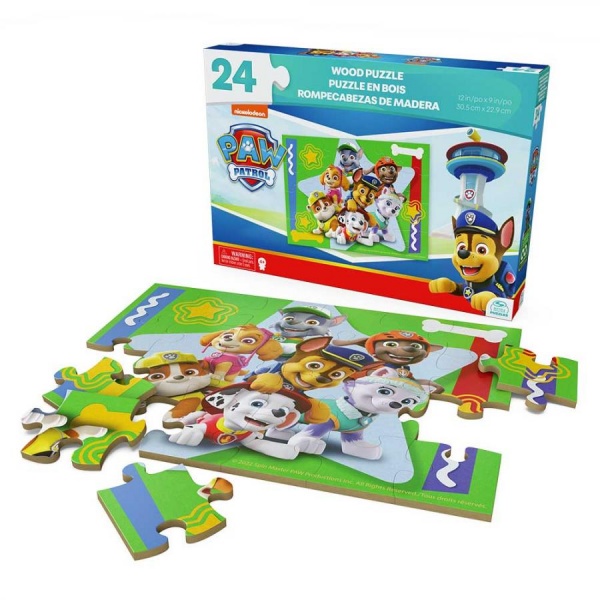 Пазл деревянный Spin Master деревянный Щенячий патруль 20 х23 см SM98489/6066932