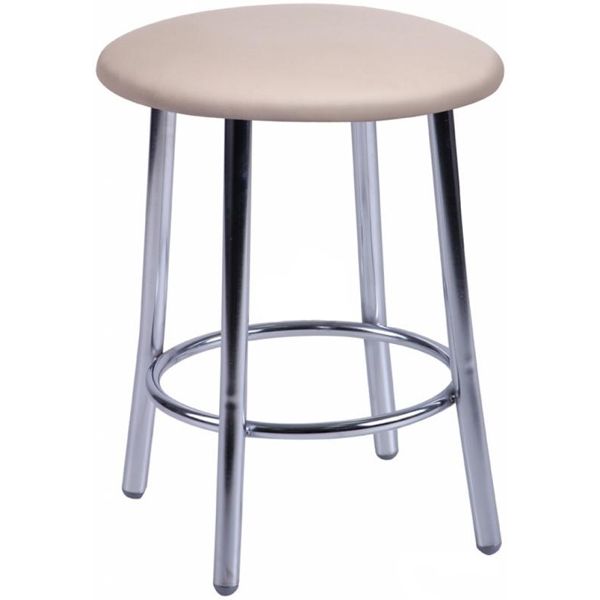 Табурет AMF Art Metal Furniture Талли к/з бежевый / хром 