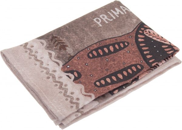 Рушник кухонний Мир землі 40x70 см Prima Maria коричневий із малюнком 