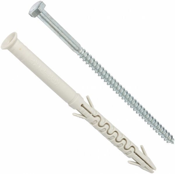 Дюбель рамний із гвинтом для дерева 8x100 мм 4 шт. Expert Fix