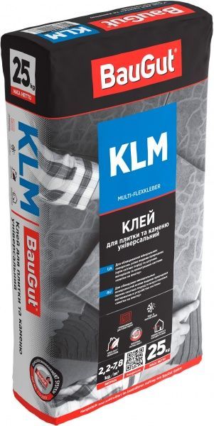 Клей для плитки BauGut KLM 25кг