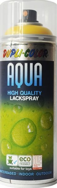 Емаль аерозольна Dupli-Color Aqua RAL 1021 жовтий глянець 350 мл