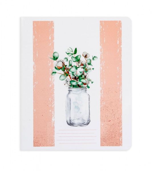 Комплект тетрадей Цветы согревают душу 18 листов в линию 25 шт. Поділля