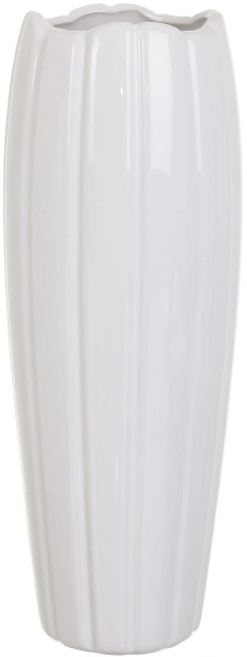 Ваза керамическая белый Олесунн 14,5х33 см