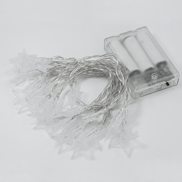 Декоративная гирлянда Altalusse (INL-2706B-20 Cold) встроенный светодиод (LED) 20 ламп 3 м 