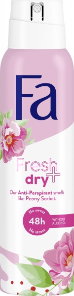 Дезодорант-антиперспірант для жінок Fa Fresh & Dry Pion Sorbet з ароматом сорбету півонії 150 мл