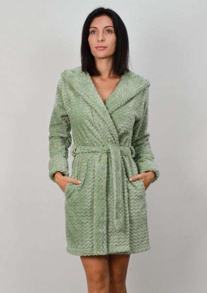 Халат домашний женский Roksana Assorty №1426/90098 р. 50-52 оливковый