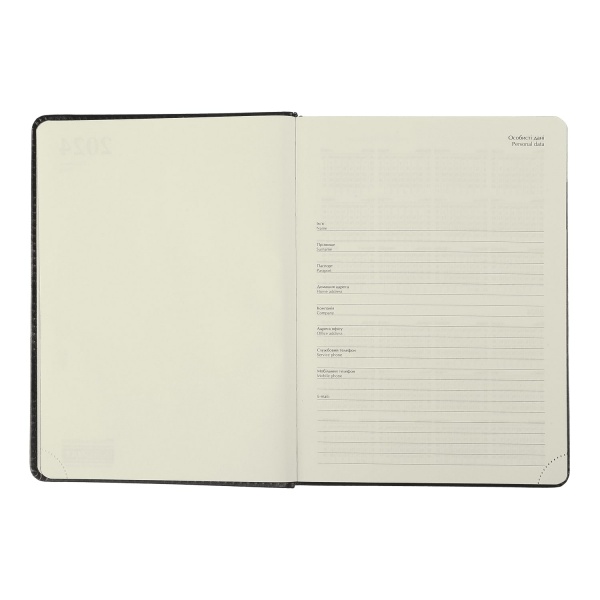 Щоденник датований CREDO A5 золото Buromax A5 2024