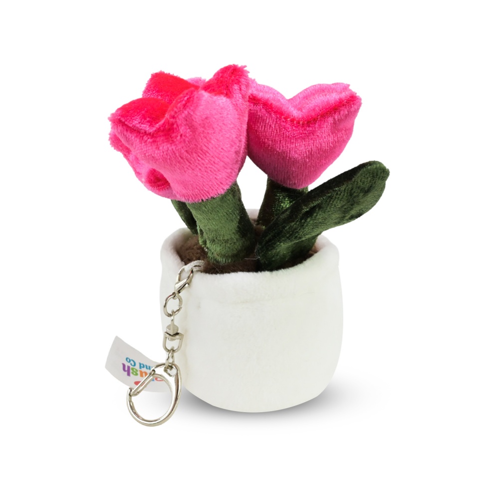 М'яка іграшка Plush and Co Квітоньки тюльпан 6х6х11 см рожевий із білим PLC25056