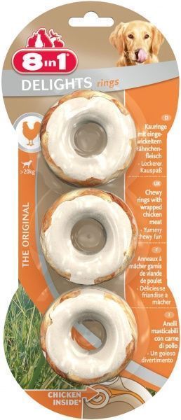 Ласощі 8 in 1 Кільця з мясом Delights 3 шт.