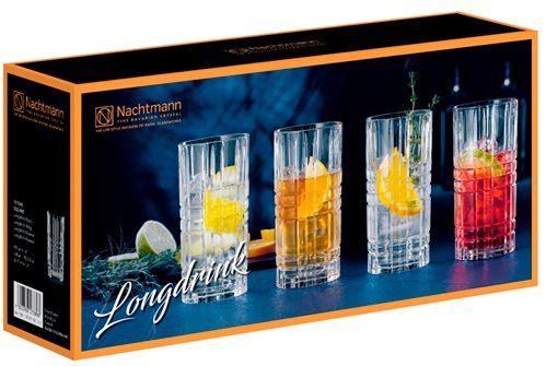 Набір склянок високих Square 375 мл 4 шт 101003421 Nachtmann