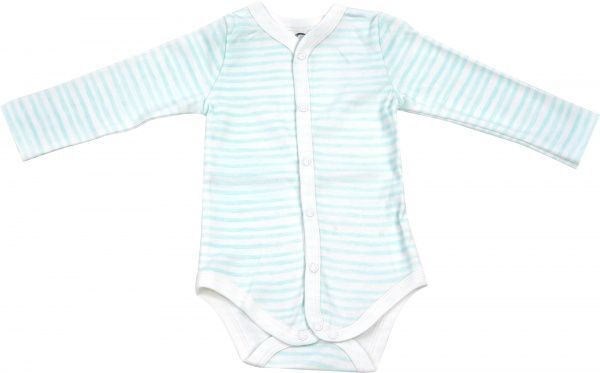 Боди Sasha Полоска р.74 бело-голубой 85415130 