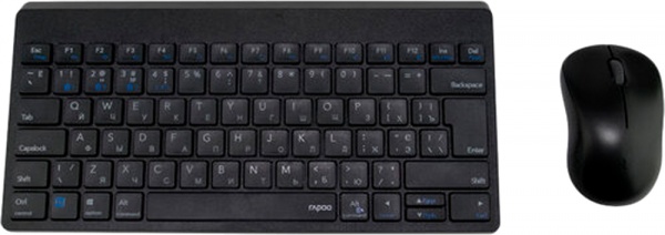 Комплект бездротовий RAPOO 8000M Black 