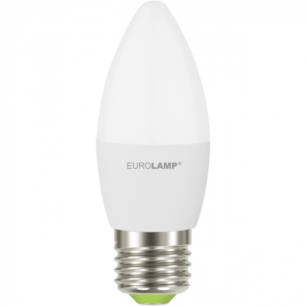 Лампа светодиодная Eurolamp LED EURO 6 Вт C37 матовая E27 175 В 3000 К LED-CL-06273(EURO)