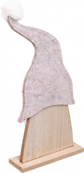 Статуэтка декоративная Санта розовая 32 см 