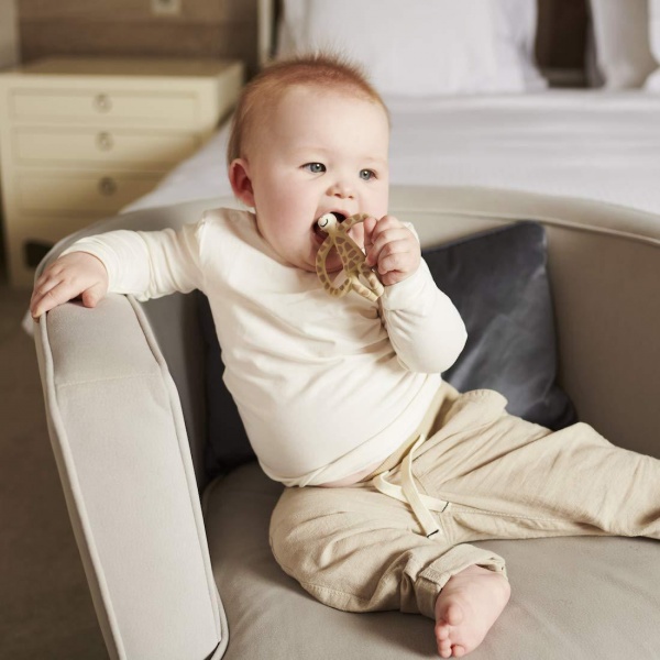 Прорізувач Matchstick Monkey Жирафа коричнева 11 см (MM-G-001)