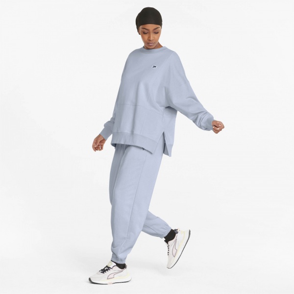 Свитшот Puma Downtown Crew TR 53358221 р. S голубой