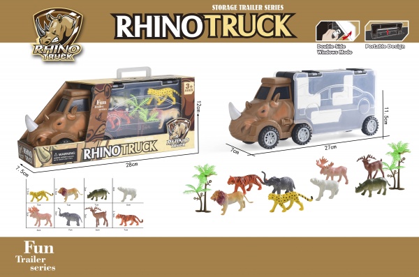 Ігровий набір Shantou Вантажівка-носоріг 6 фігурок 27x11,5x7 см SP1149927