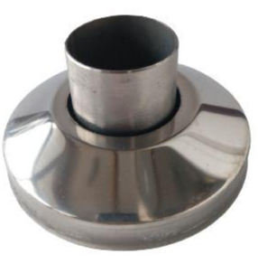 Соединитель поручня прямой (стена) Ø 96 мм в поручень Ø 42,4 мм ПВН-9601 