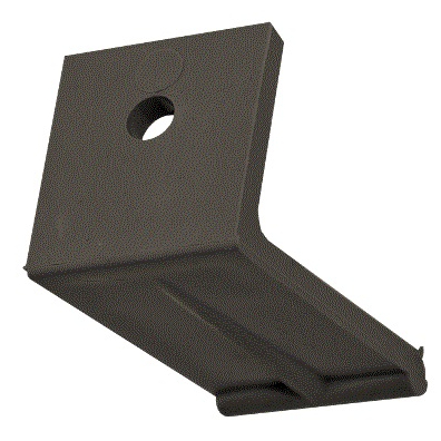 Кронштейн для крепления подоконника Континент 50х10х2 мм черный 