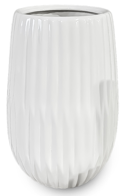 Ваза керамическая Виола слоновая кость 22 см