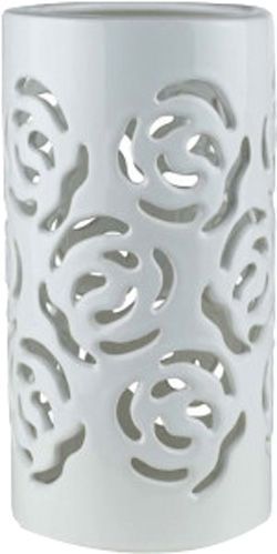 Свічник 2202 білий з різанням 10,5х10,5х21 см Eterna